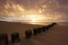 Niederlande - Sonnenuntergang am Stand bei Cadzand